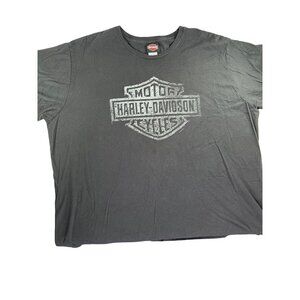 Harley-Davidson Mens Black Graphic Tee 3XL Motor Oil Manchester‎ New Hampshire